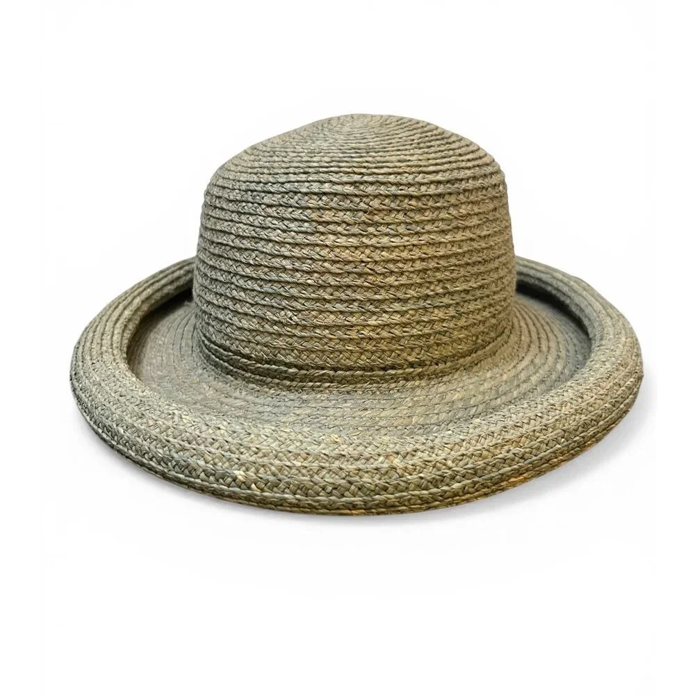 The Scala Collection Womens Braided Straw Wide Brim Hat Natural Beige